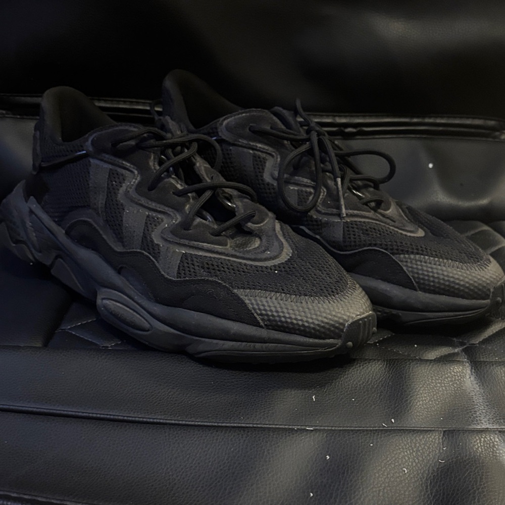 All-Black Chunky Adidas Sneakers